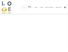 Tablet Screenshot of hotelloge.ch